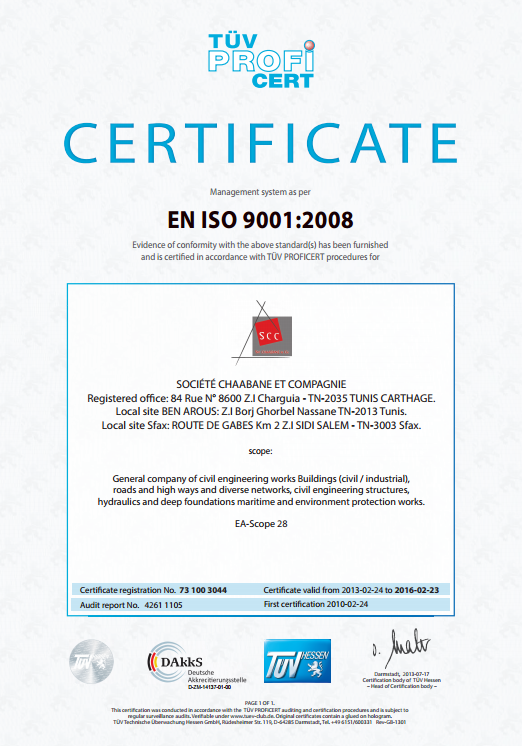 ISO 9001 : 2008